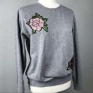 Sequin flower sweatshirt Ultra Flirt